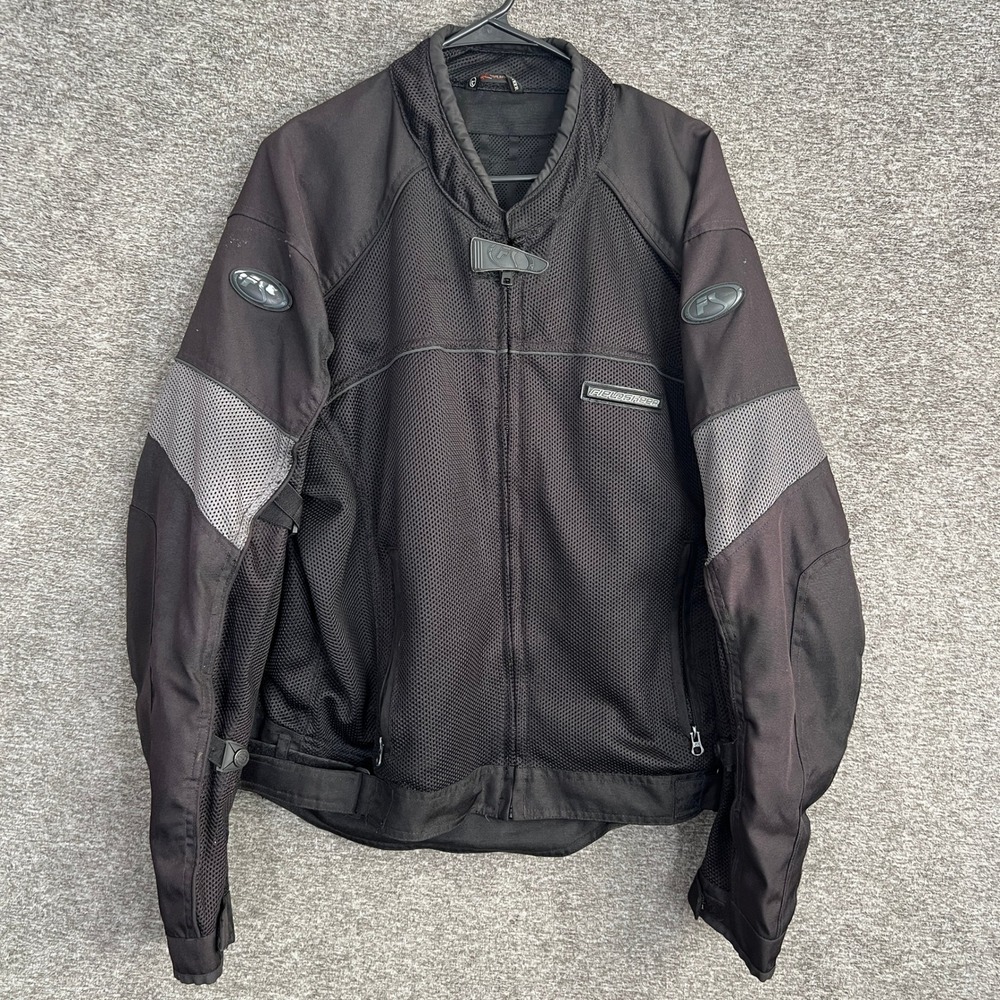 Fieldsheer Motorcycle Riding‎ Jacket XL Black Mesh Padded Armor Real Gear Riders